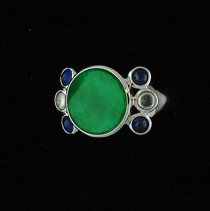 Burmese Green Jade Ring (1 of 2)