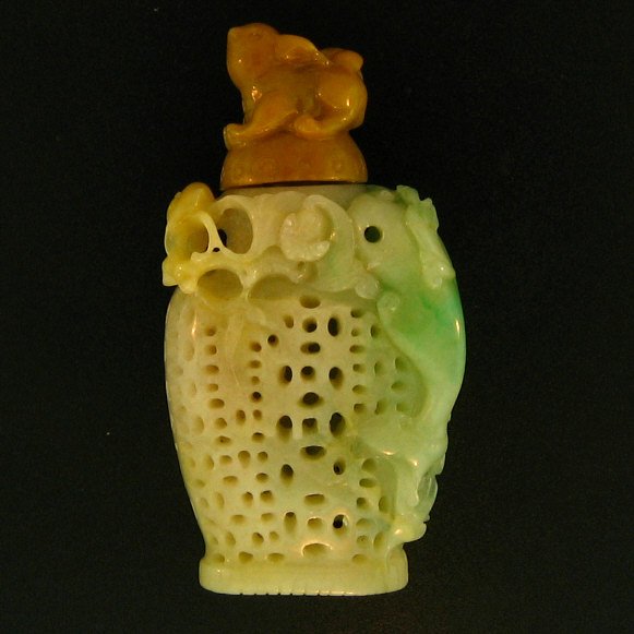 Untreated Green Yellow Jade Statuary (1 of 2)