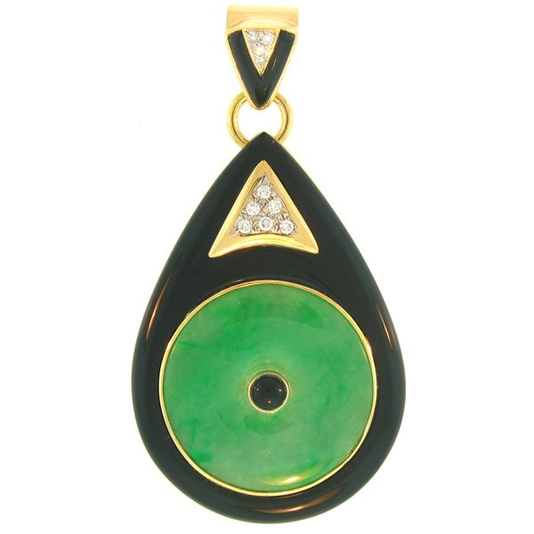 Burmese Green Jade Pendant (1 of 1)