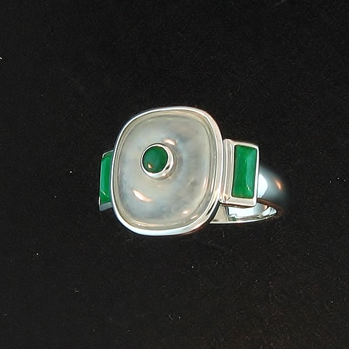 Burmese Ice Jade Ring (1 of 1)