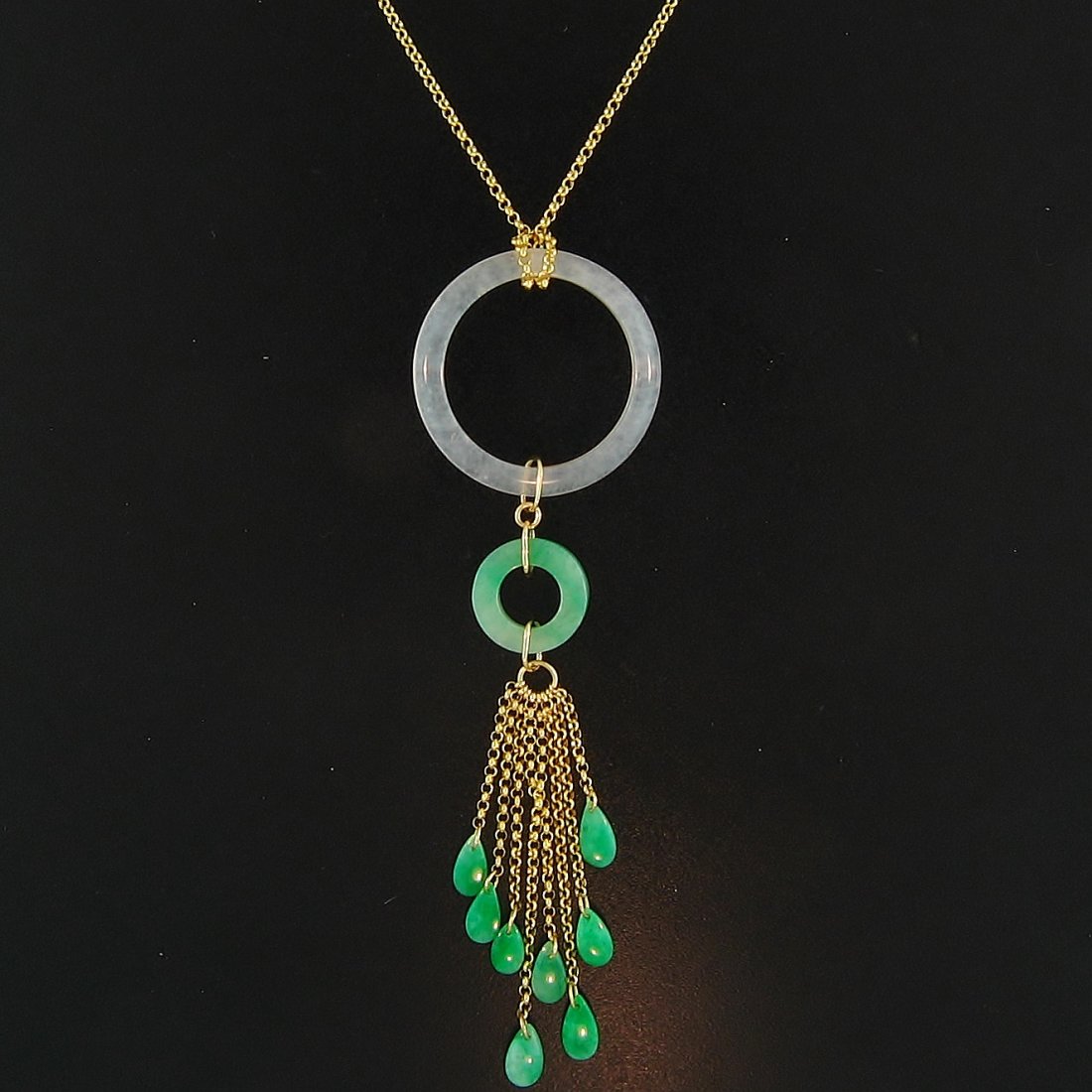 Burmese Green Ice Jade Necklace (1 of 2)