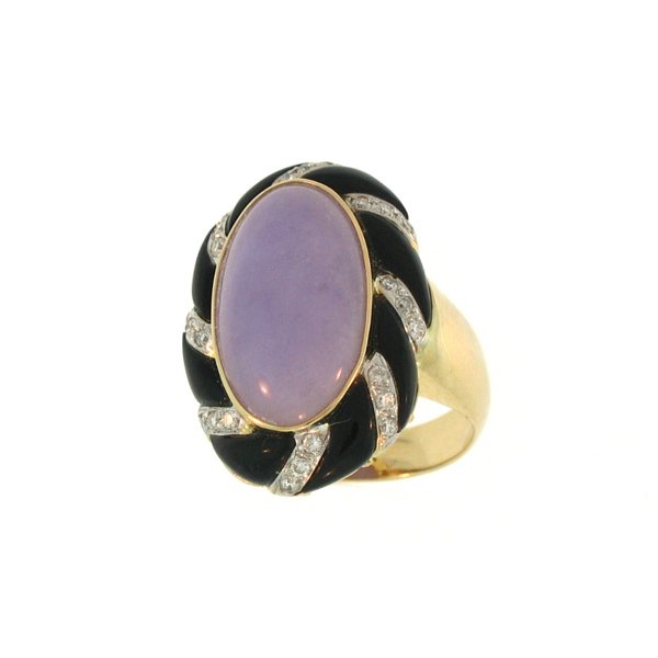 Burmese Lavender Jade Ring (1 of 1)