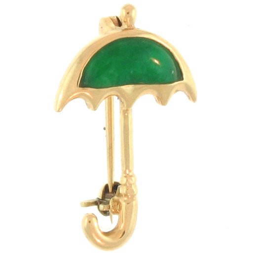 Burmese Green Jade Pin (1 of 1)