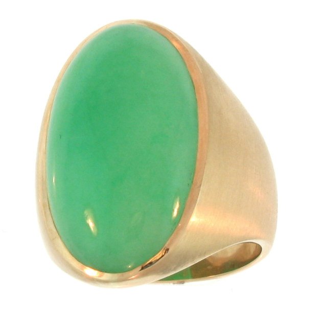 Burmese Green Jade Ring (1 of 2)