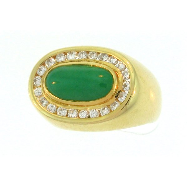 Burmese Green Jade Ring (1 of 1)