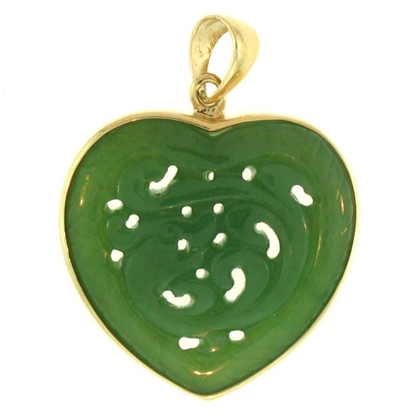 Untreated Green Jade Pendant (1 of 1)