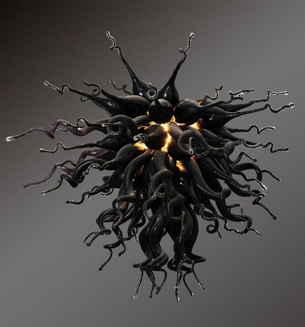 Art Glass: Obsidian Mini____Dia 24" X H 16"