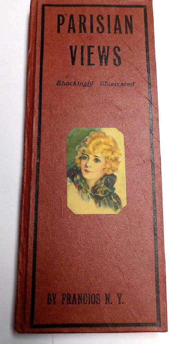 FRANCO'S DISGUISED NAUGHTY BOOK CAP GUN Rare Franco's: Rare Franco's Loud Book Cap Gun disguised in "Parisian Views" Shockingly Illustrated Hardcover book with Victorian Girl on cover. 4" x 9 1/2".