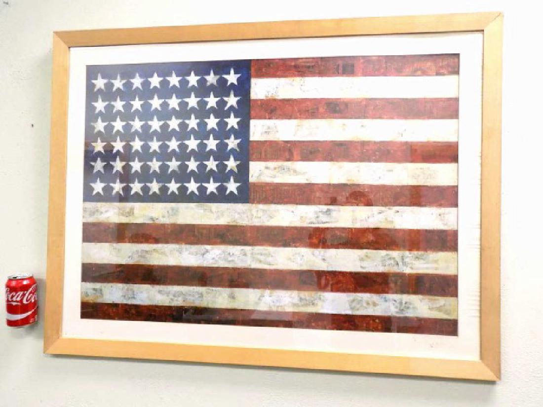 JASPER JOHNS - AMERICAN FLAG LITHOGRAPH (1 of 3)