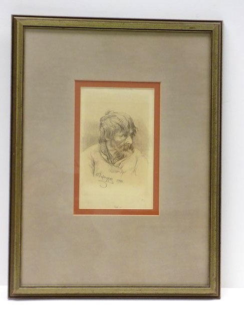 FRANZ DEFREGGER - OLD MASTER DRAWING LITHOGRAPH (1 of 3)