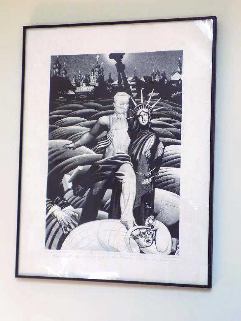 V. CHUMAKOV - STATUE OF LIBERTY SIGNED LITHOGRAPH (1 of 5)