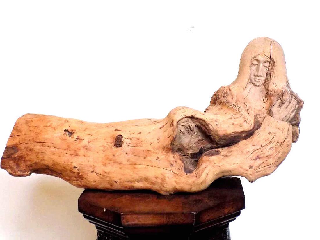 MOROZ NATURALISTIC RECLINING FIGURAL ART SCULPTURE (1 of 2)