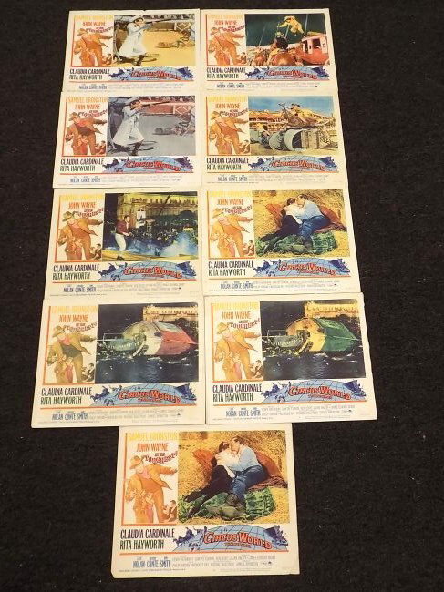 JOHN WAYNE / RITA HAYWORTH - MOVIE LOBBY CARDS (1 of 3)