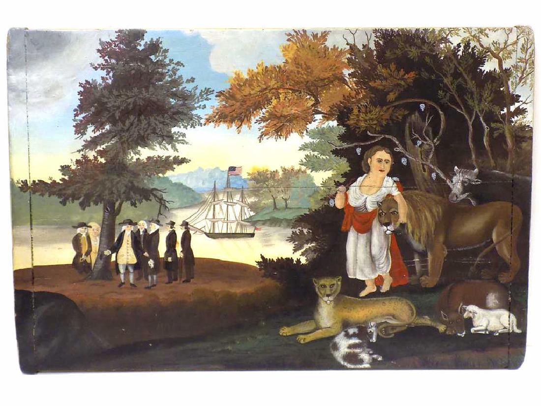 AMERICAN FOLK ART BOARD PAINTING (1 of 10)