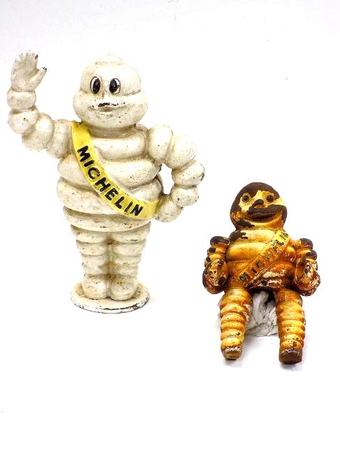 MICHELIN MAN BIBENDUM CAST IRON ADVERTISING FIGURE (1 of 3)
