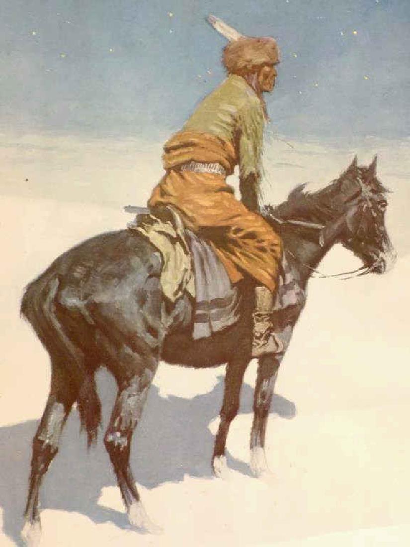 FREDERIC REMINGTON - INDIAN WINTER LITHOGRAPH (1 of 3)