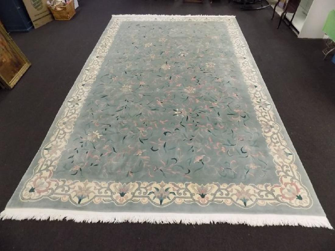 HUGE CHINESE PALACE SIZE SCULPTED RUG (1 of 3)