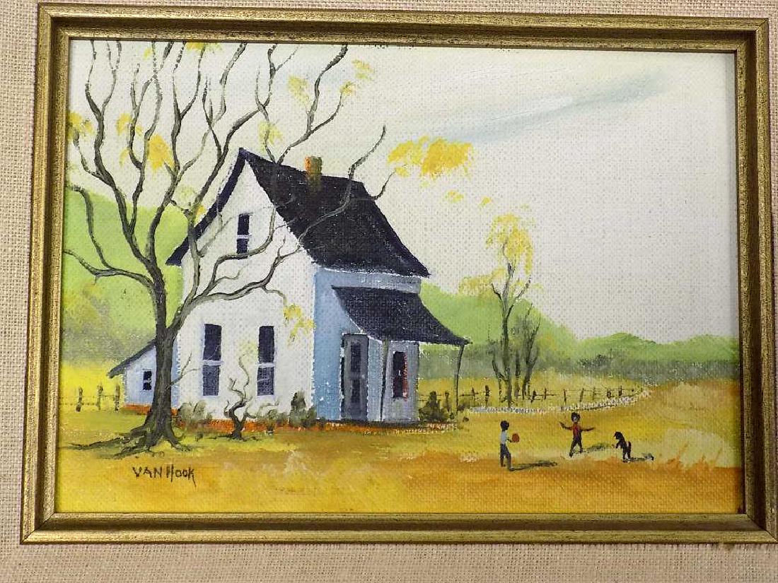VAN HOOK - FOLK ART PLAYING CHILDREN PAINTING (1 of 4)