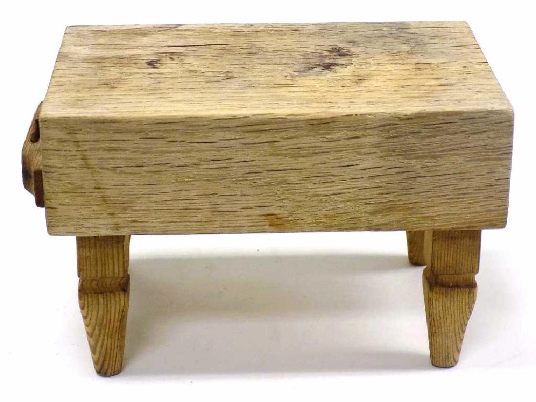 MINIATURE BUTCHER BLOCK TABLE (1 of 3)