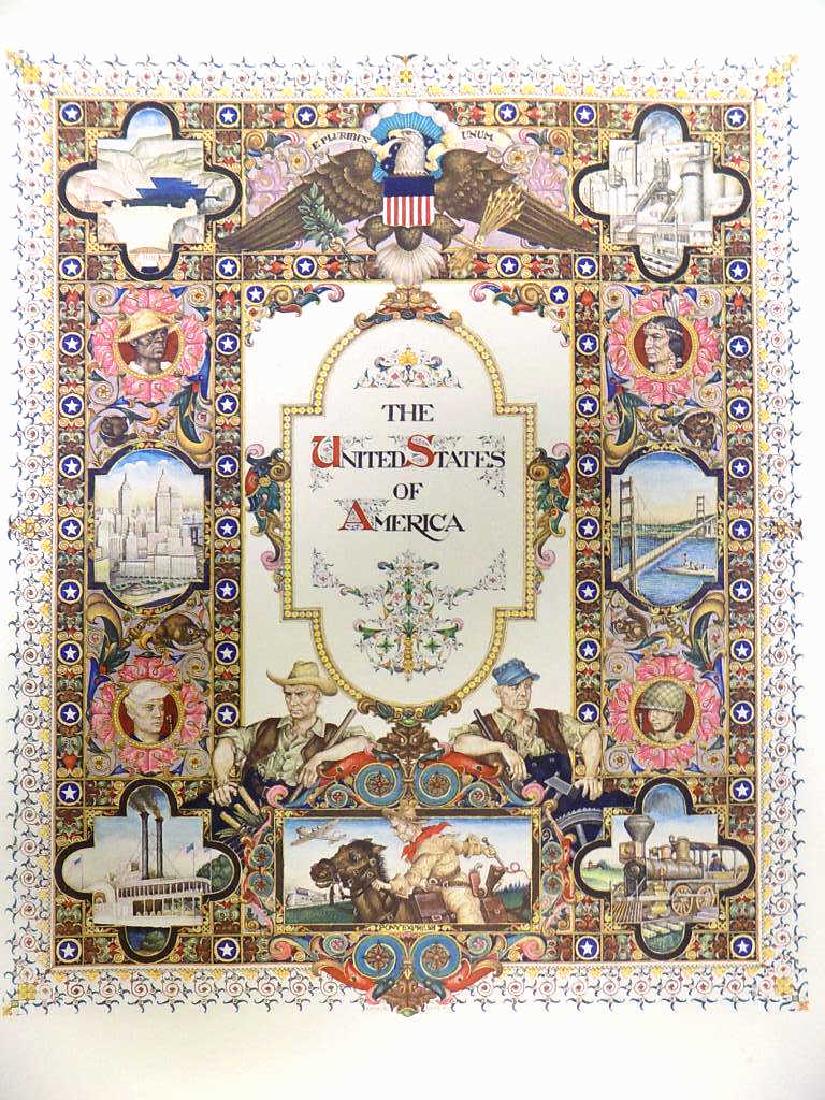 ARTHUR SZYK - UNITED STATES OF AMERICA LITHOGRAPH (1 of 3)