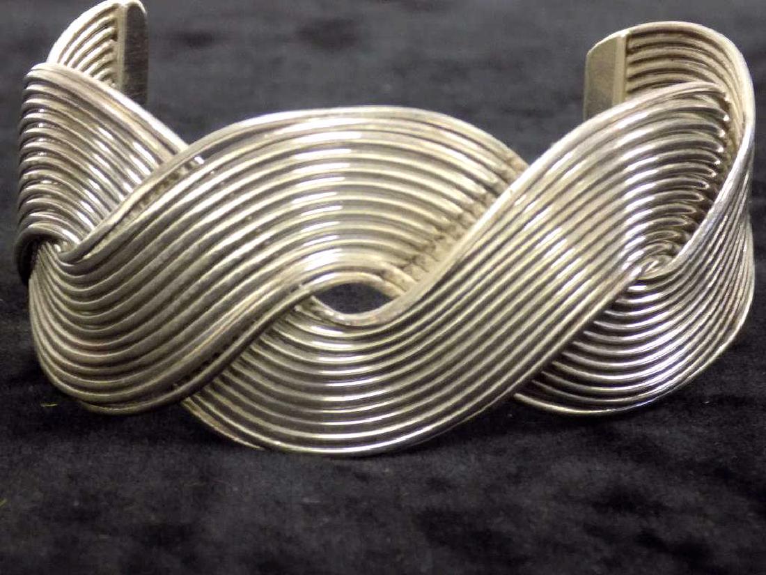 CALDER STYLE ADJUSTABLE STERLING CUFF BRACELET (1 of 3)
