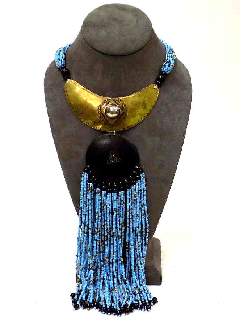 AFRICAN ARTISAN MADE TURQUOISE CHOKER NECKLACE (1 of 2)