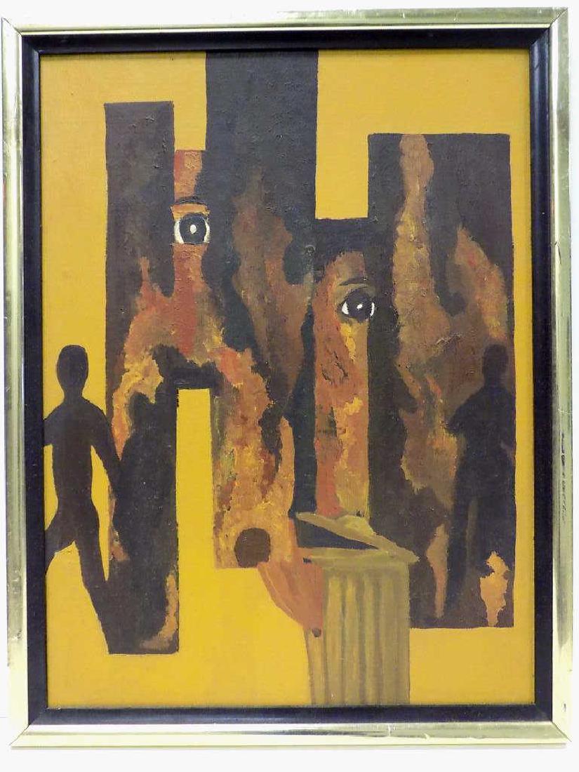 KAUFMAN - MIDCENTURY ABSTRACT PAINTING (1 of 2)