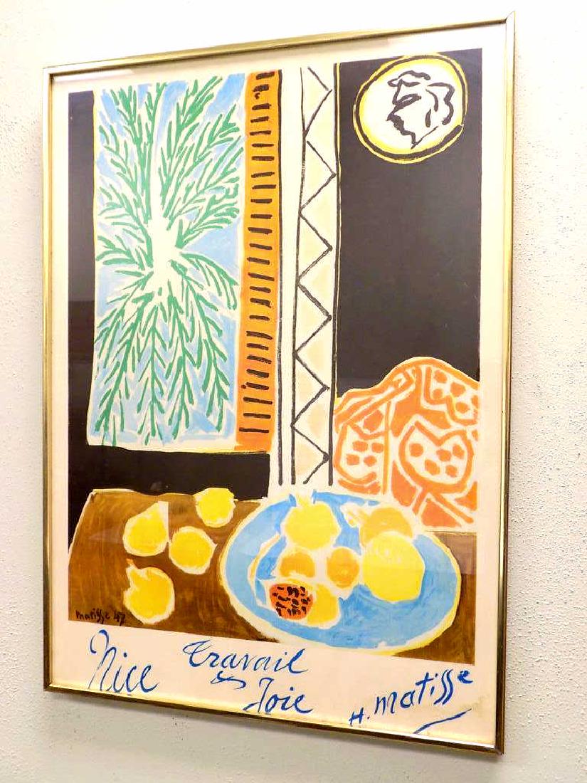 MATISSE - NICE TRAVAIL & JOIE EXHIBITION POSTER (1 of 3)