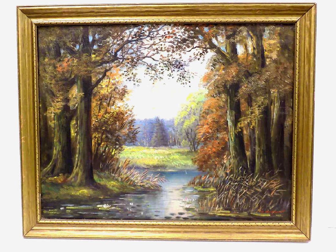 MEINHARDT - TRANQUIL FALL LANDSCAPE PAINTING (1 of 2)