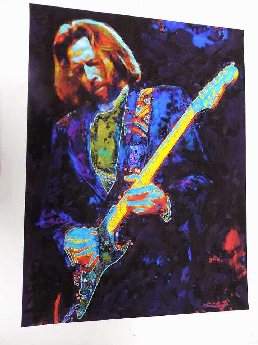 VINTAGE ERIC CLAPTON GUITARIST BLACK LIGHT POSTER (1 of 2)