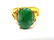 18K YELLOW GOLD & NATURAL JADE ART NOUVEAU RING