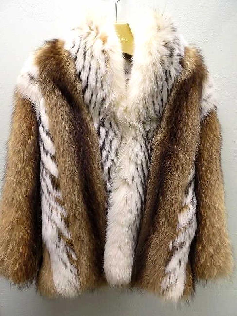 Luxurious Flemington Furs Silver Fox Mink Coat
