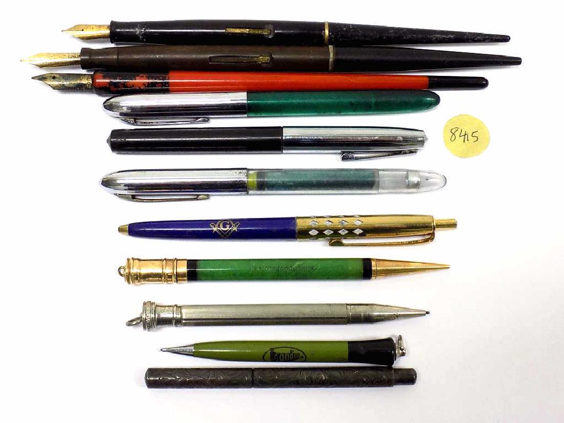 ASSORTED GROUP OF FOUNTAIN PENS & PENCILS (1 of 3)