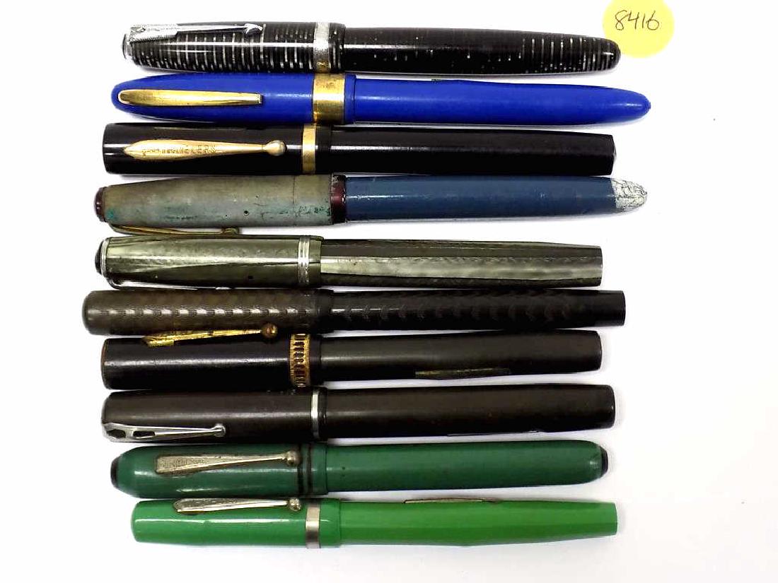 ASSORTED GROUP OF 10 FOUNTAIN PENS (1 of 2)