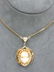 VICTORIAN 9K ROSE GOLD CAMEO PENDANT - 3