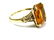 ART DECO 10K YELLOW GOLD BIG CITRINE GEM RING - 3