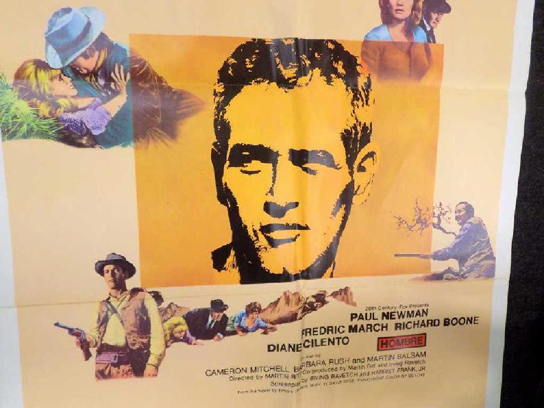 HOMBRE ! PAUL NEWMAN OLD WESTERN MOVIE POSTER (1 of 2)