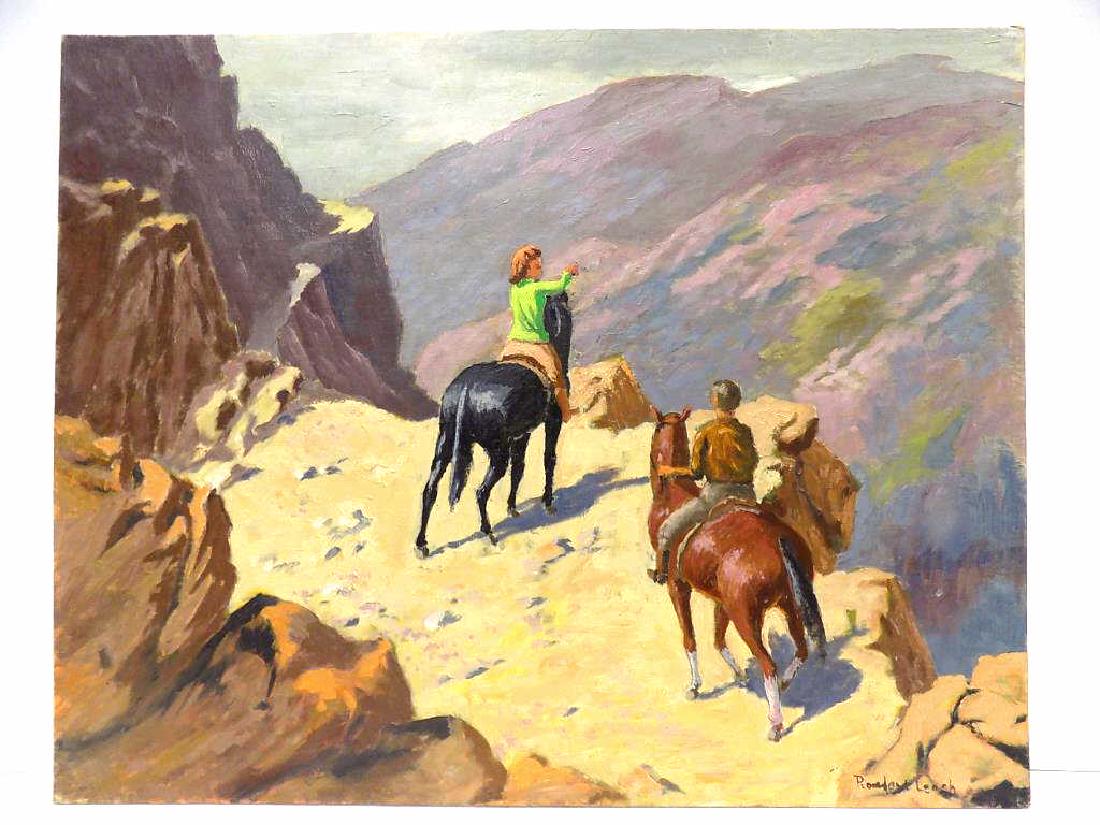 ROWLAND LEACH - HORSEBACK CANYON PAINTING (1 of 4)