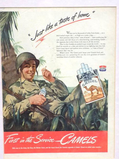 WORLD WAR II CAMEL CIGARETTES ADVERTISEMENT (1 of 4)