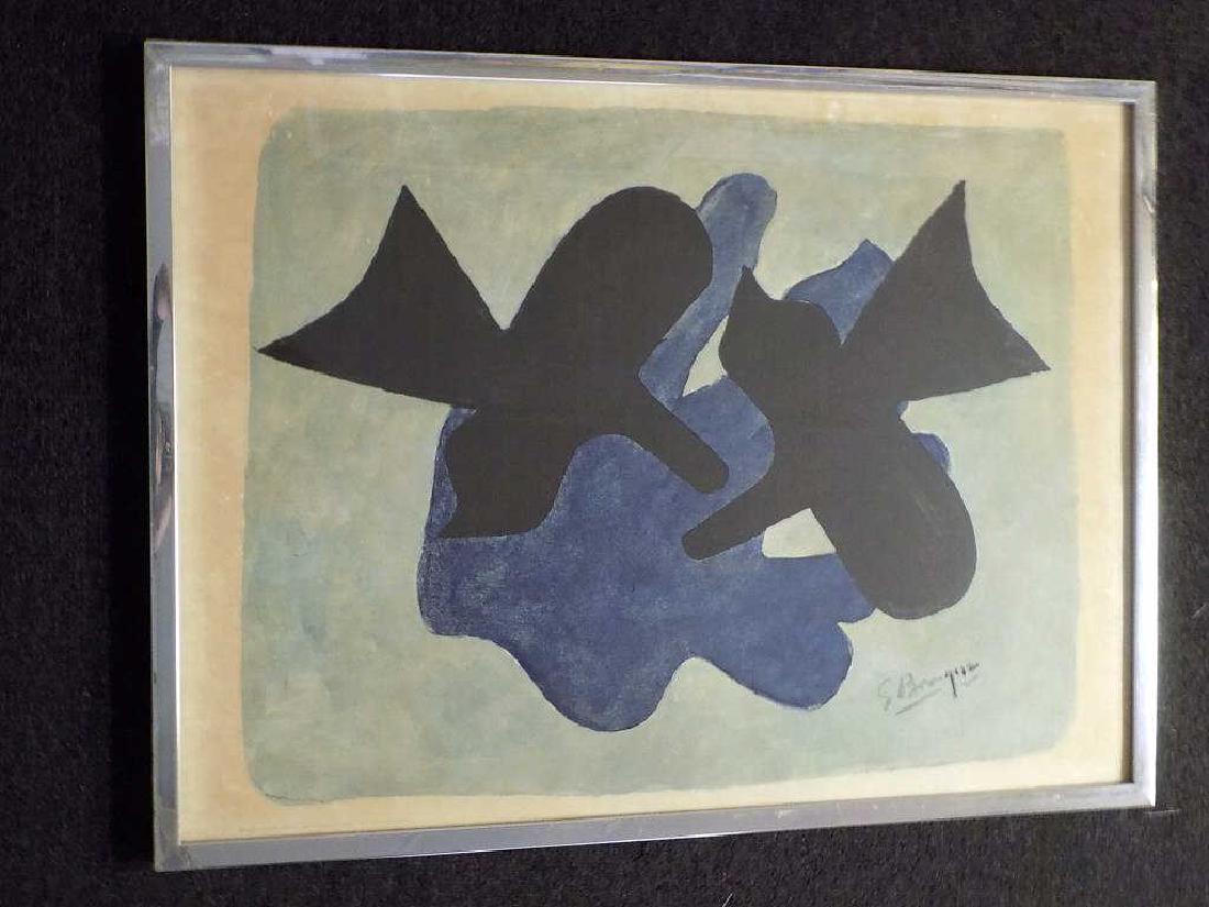 GEORGES BRAQUE - TROIS OISEAUX ROUGE SERIGRAPH (1 of 2)