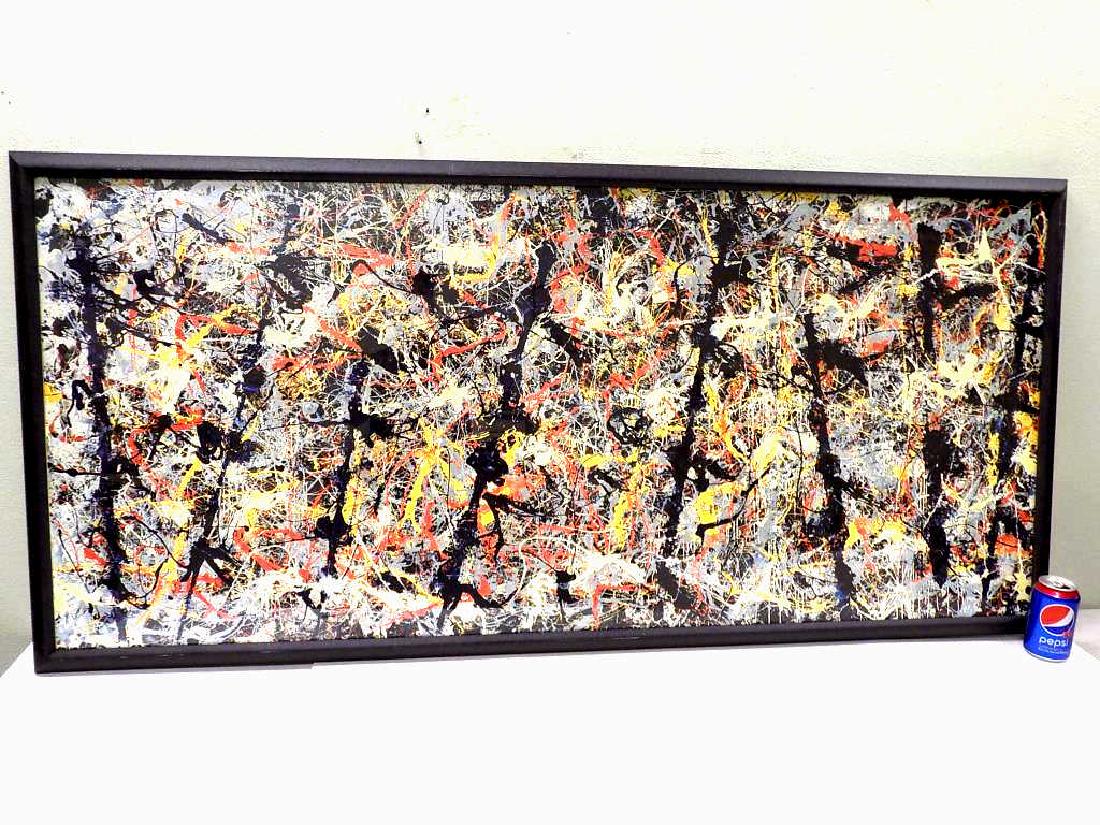 JACKSON POLLOCK MIDCENTURY ABSTRACT LITHOGRAPH (1 of 4)