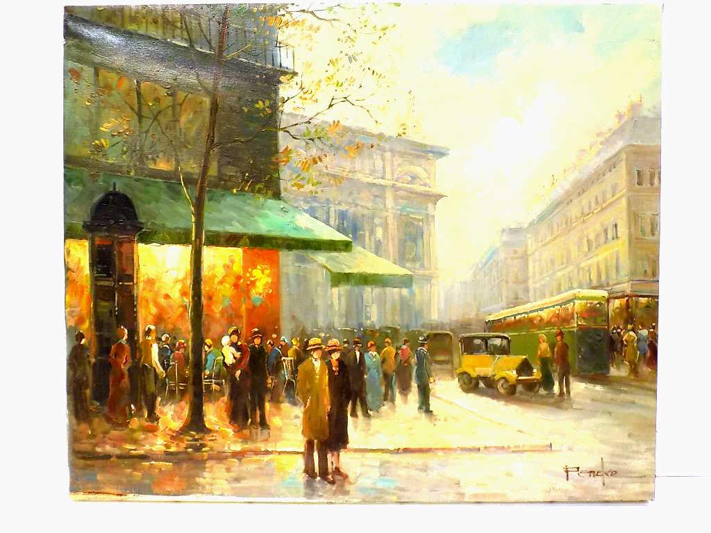 PENCKE - IMPRESSIONIST VILLAGE STREET PAINTING (1 of 4)