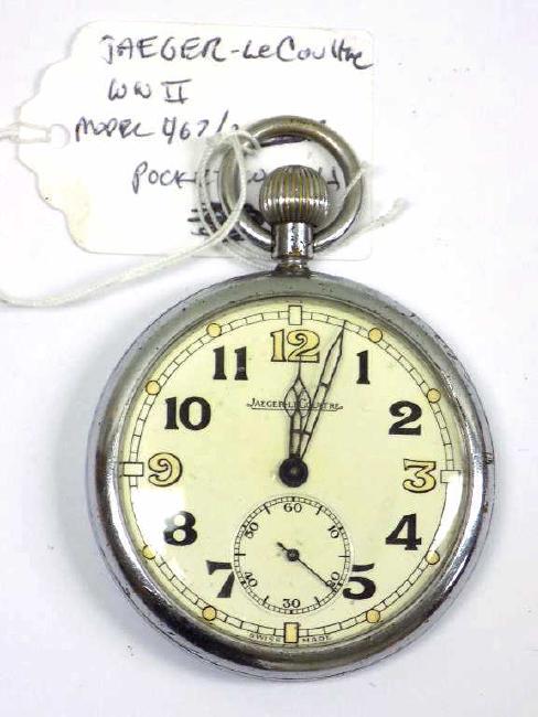JAEGER LE COULTRE WW II MODEL 467/2 POCKET WATCH (1 of 4)