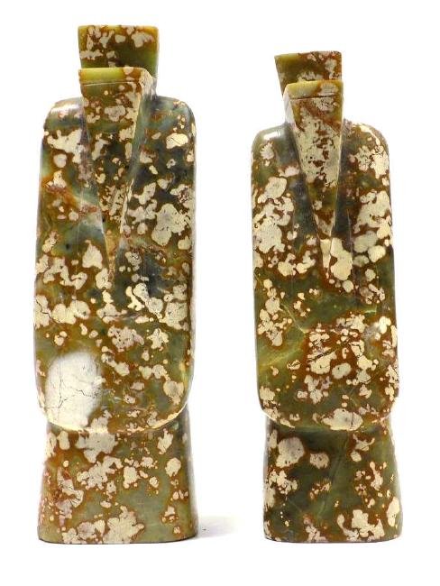 CHINESE CARVED JADE ARCHAIC FIGURES (1 of 4)