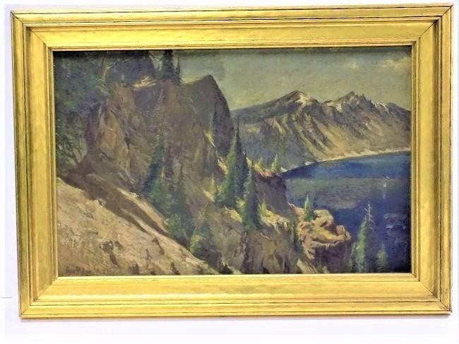 GEORGE PETER - CALIFORNIA MOUNTAINS PAINTING (1 of 2)