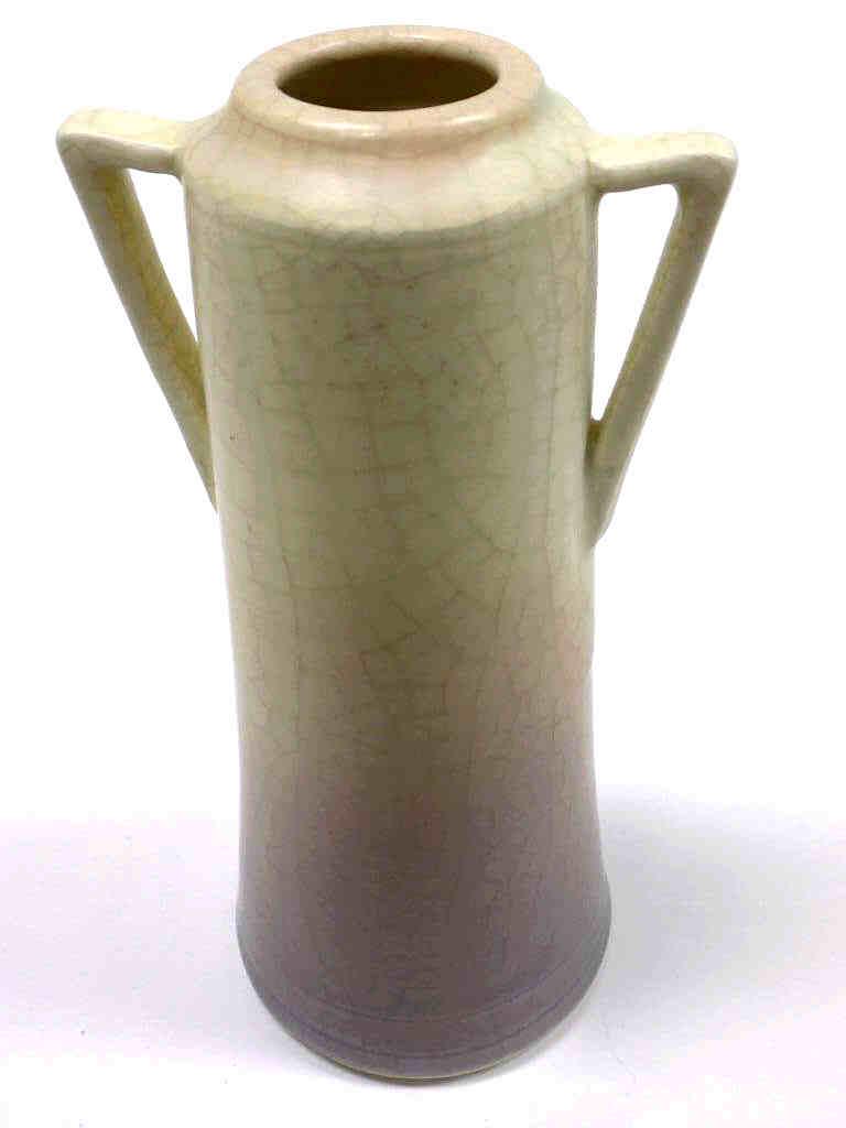 ROOKWOOD 1914 ARTS & CRAFTS HANDLED POTTERY VASE (1 of 3)