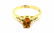 ART NOUVEAU 14K YELLOW GOLD CITRINE RING