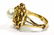 14K YELLOW GOLD & PEARL COCKTAIL RING - 3