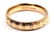 STYLISH 14K SOLID ROSE GOLD CHECKERED RING