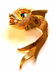 VINTAGE DOLPHIN GOLD PLATED COSTUME BROOCH - 2